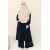 Amna Blouse - Navy